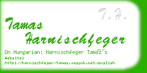 tamas harnischfeger business card